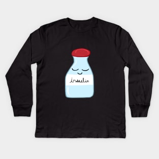 Insulin Smile Kids Long Sleeve T-Shirt